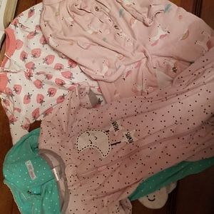 baby sleepers 3-6months 4 footie sleeps girls